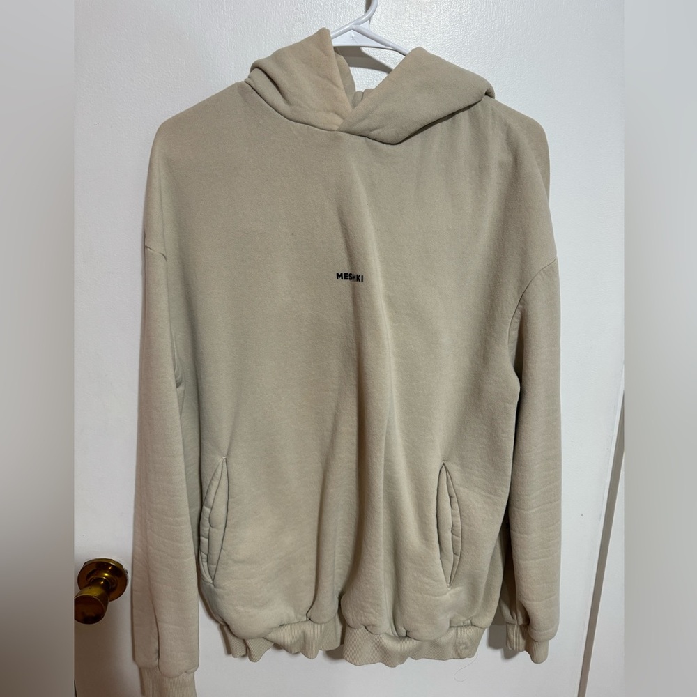 Meshki cream hoodie